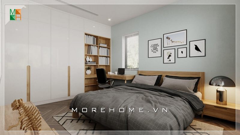 Tủ quần áo cánh mở gỗ Acrylic được thiết kế để kết hợp giữa sự thẩm mỹ và sự tiện lợi khi sử dụng, cùng với tính năng giá để sách và bàn làm việc.
